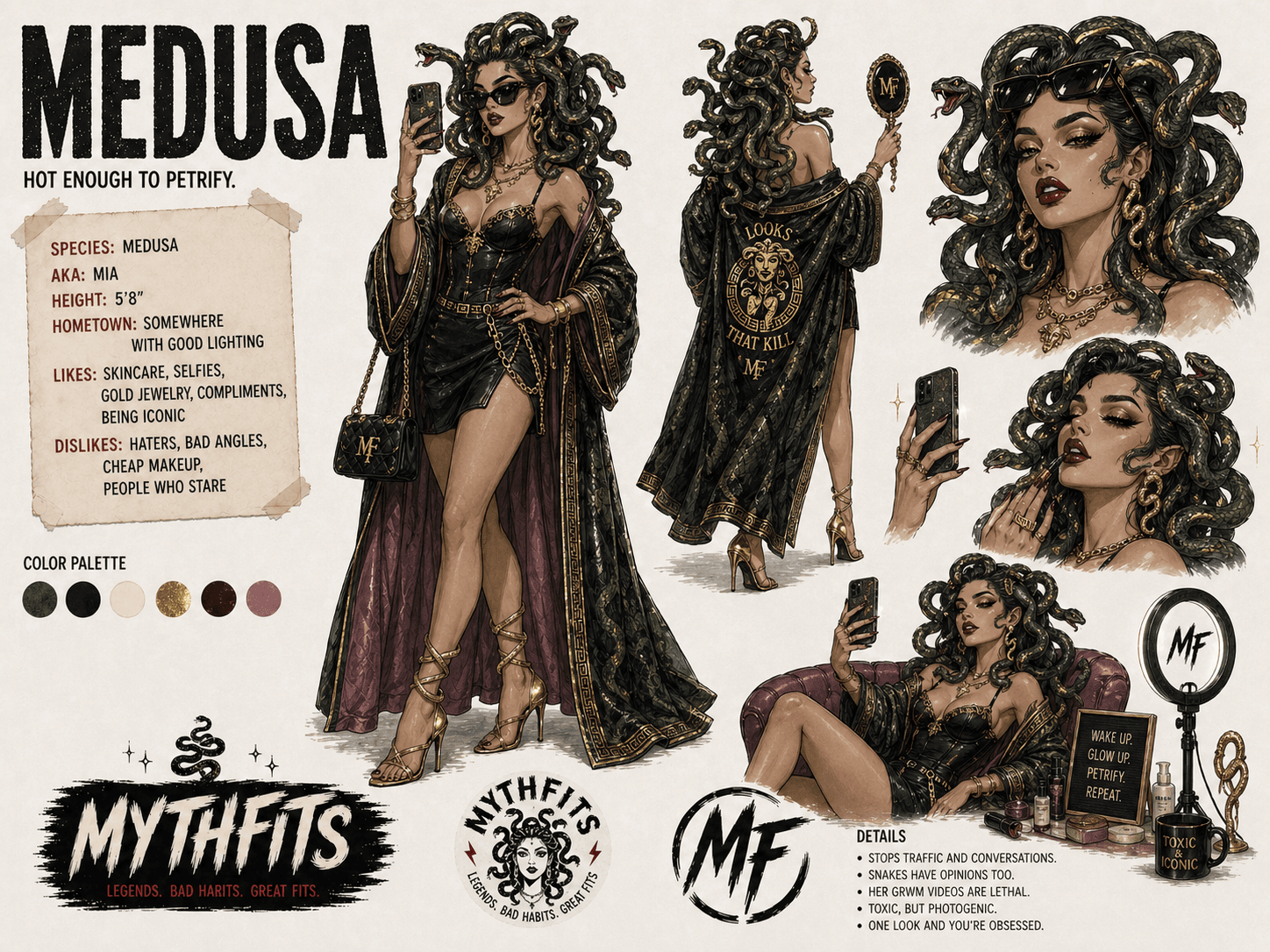 Gia — full persona sheet artwork