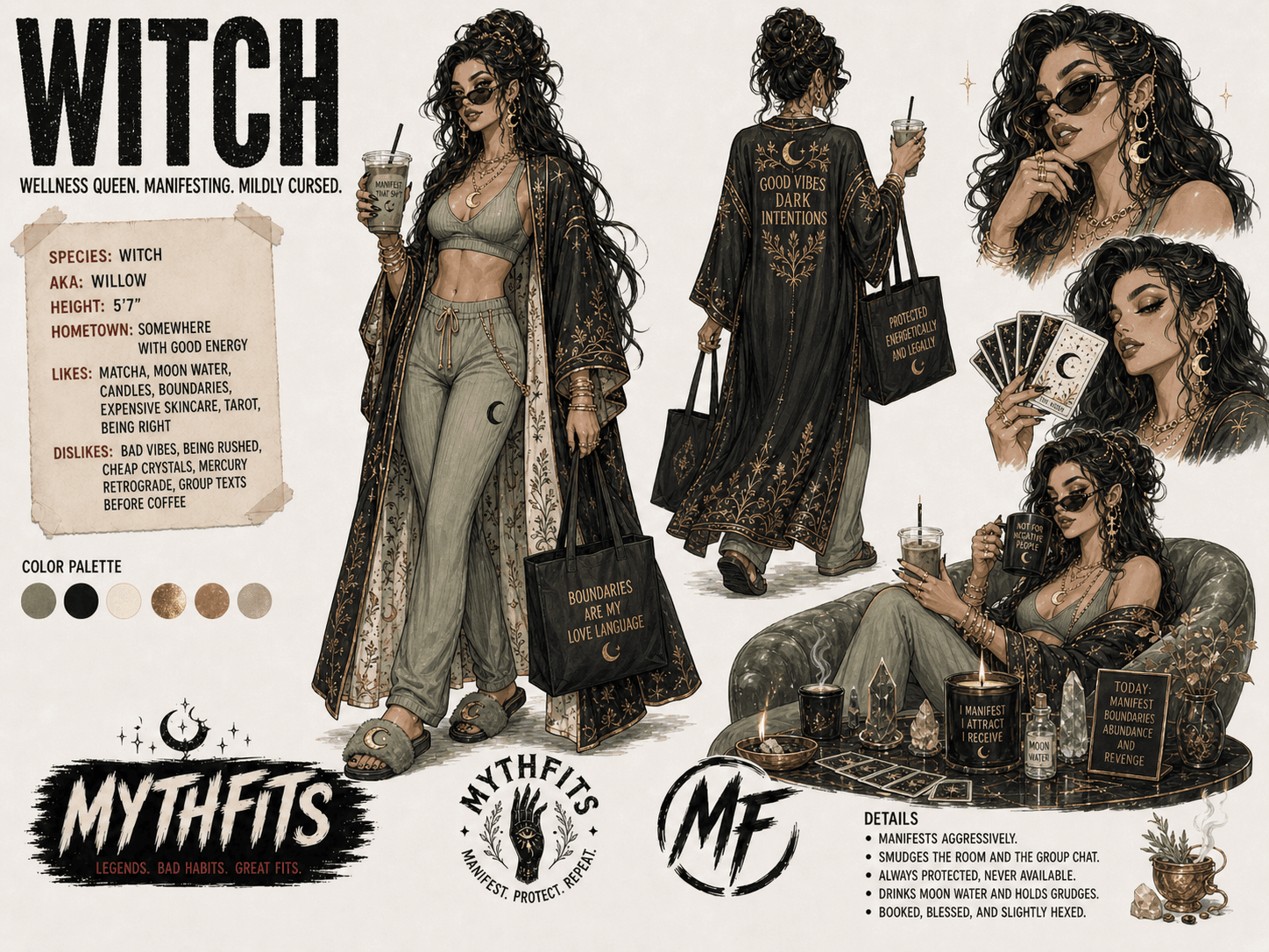 Willow — full persona sheet artwork