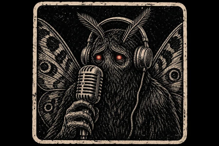 Sample artwork — Mothman · sample art