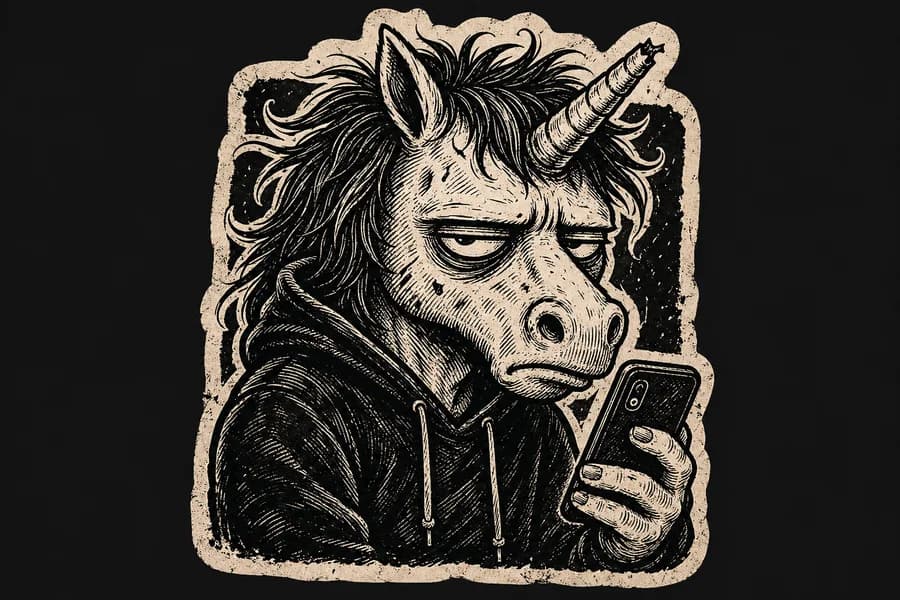Sample artwork — Unicorn · sample art