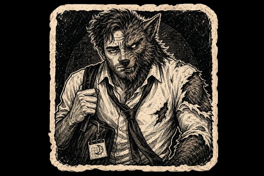 Sample artwork — Werewolf · sample art